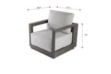 Newport Outdoor Aluminum Lounge Chair with Sunbrella® Cushions (OS-2505S)
