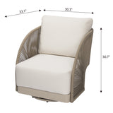 Malibu Outdoor Aluminum Swivel Chair with Sunbrella® Cushions (OS-2502W)
