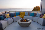 Lunar Bowl 42" Light Grey Concrete Fire Table (OFG101LG)