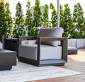 Newport Outdoor Aluminum Lounge Chair with Sunbrella® Cushions (OS-2505S)