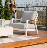 Santorini Outdoor Aluminum Lounge Chair with Sunbrella® Cushions (OS-2501S)