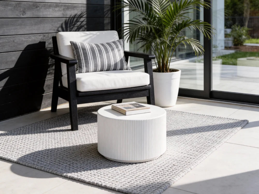 Auckland 19.7" Round Concrete Coffee table(FCG105)
