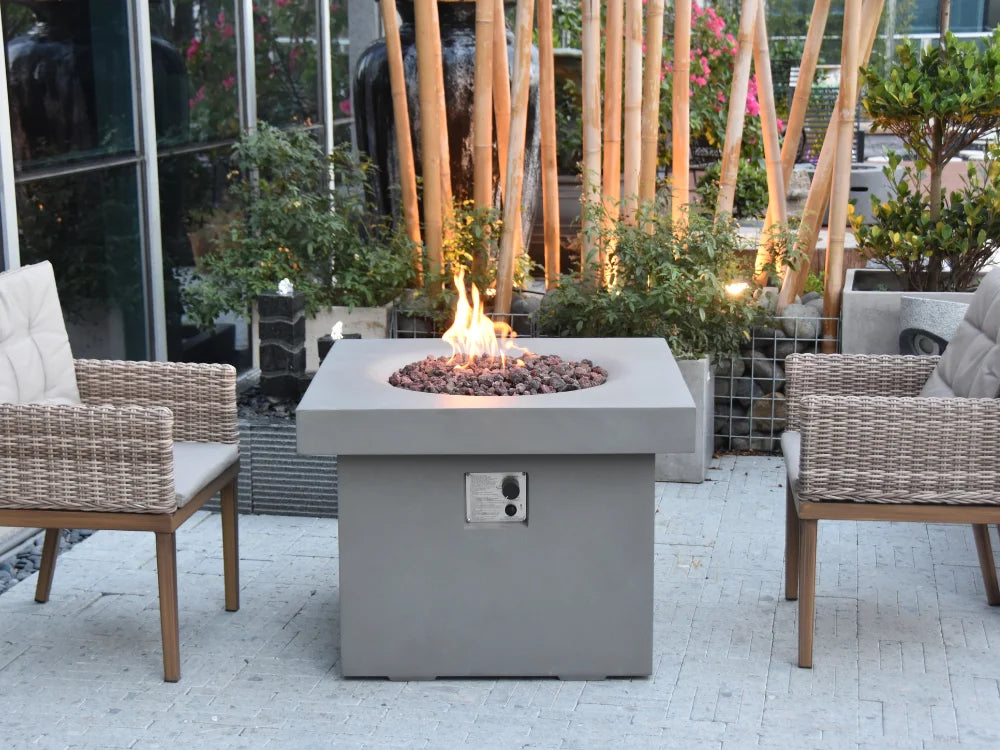 Burlington 34" Propane Concrete Fire Table (OFG303-LP)