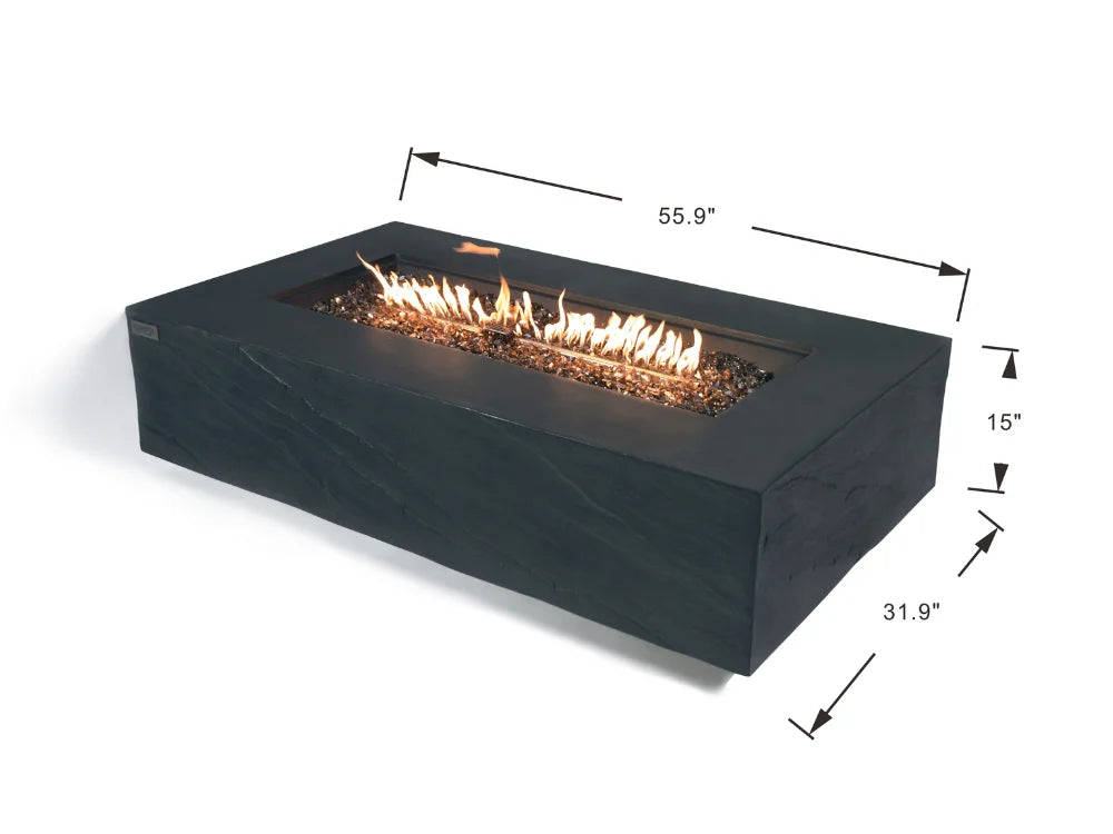 Cape Town & Meteora 56" Sandstone Fire Table (OFG410)
