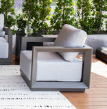 Newport Outdoor Aluminum Lounge Chair with Sunbrella® Cushions (OS-2505S)