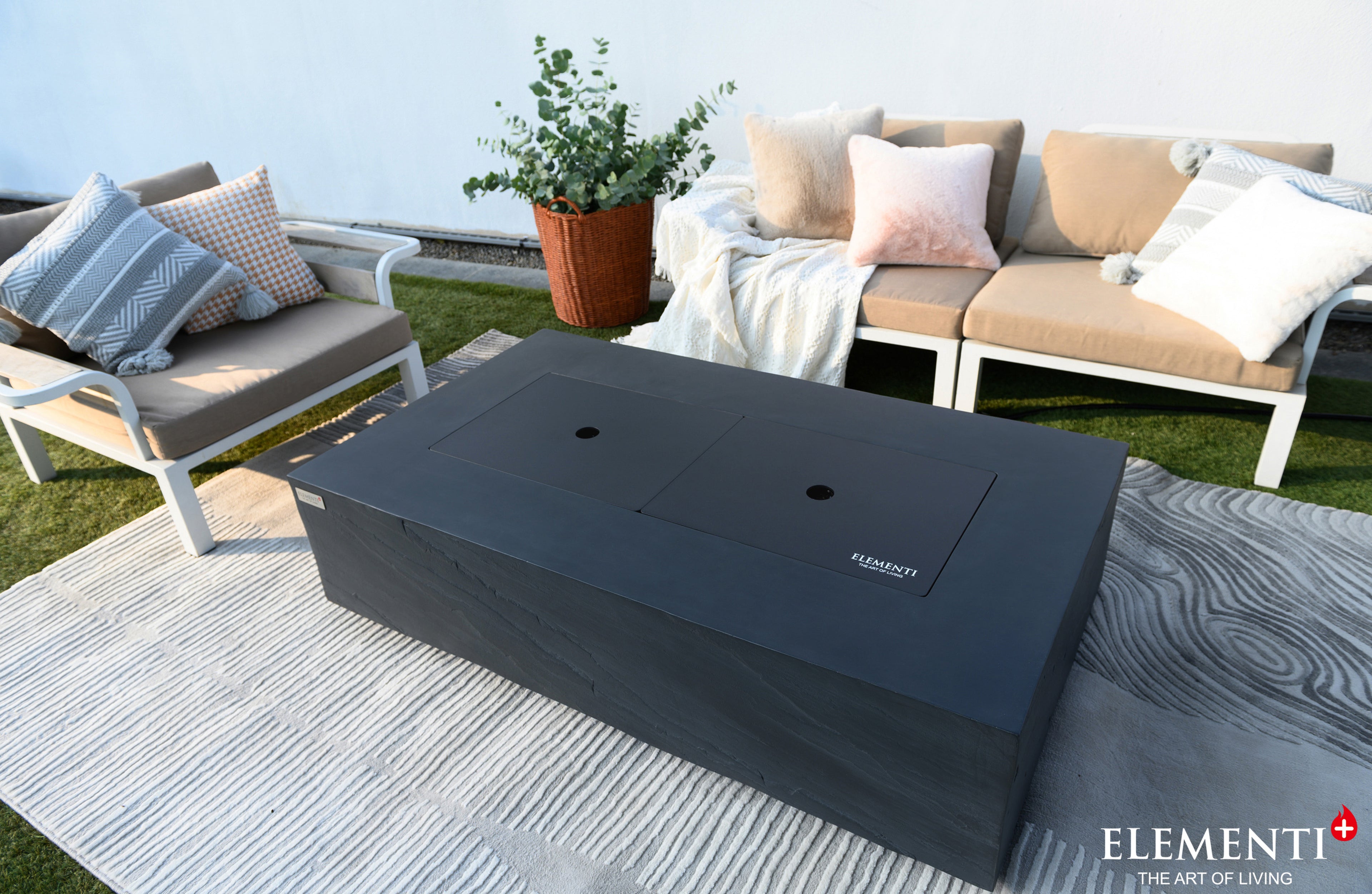 Cape Town 56" Sandstone Fire Table (OFG410SL)