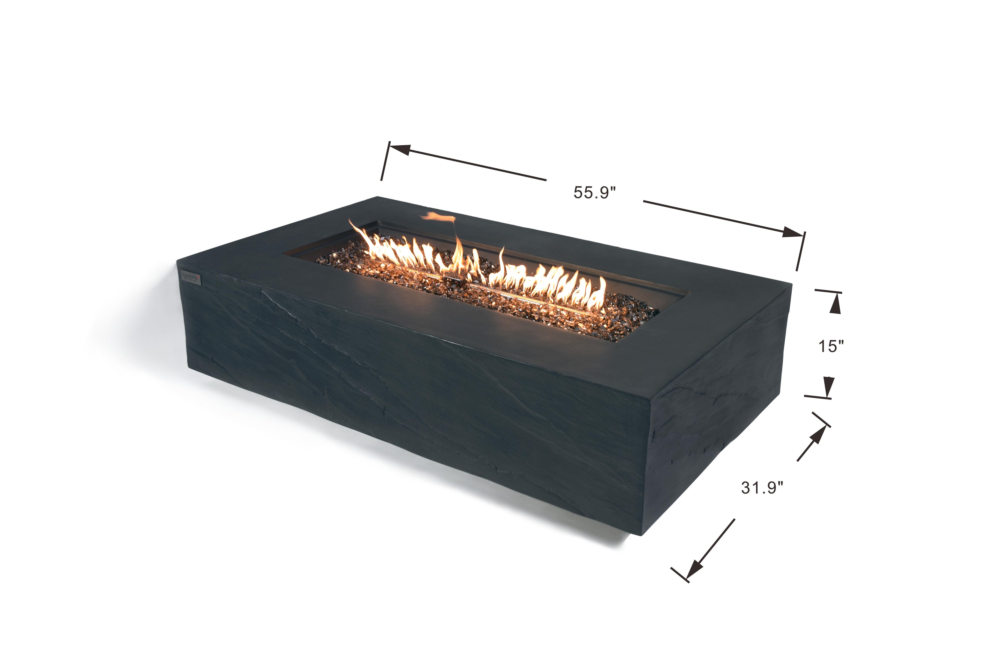 Cape Town 56" Sandstone Fire Table (OFG410SL)