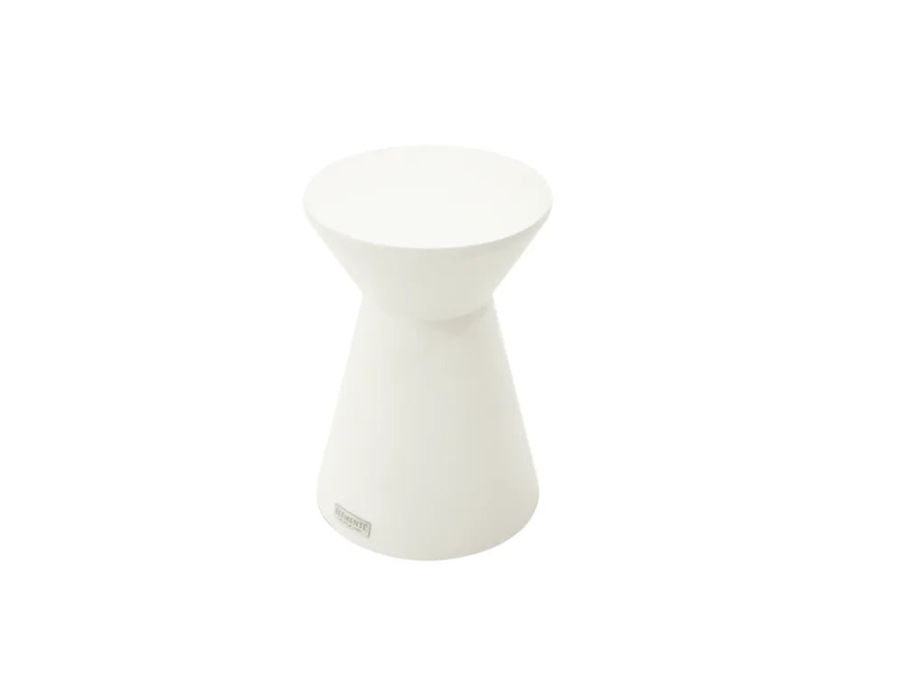 Rome 13.8" Round Small Concrete Side Table(FEG14)