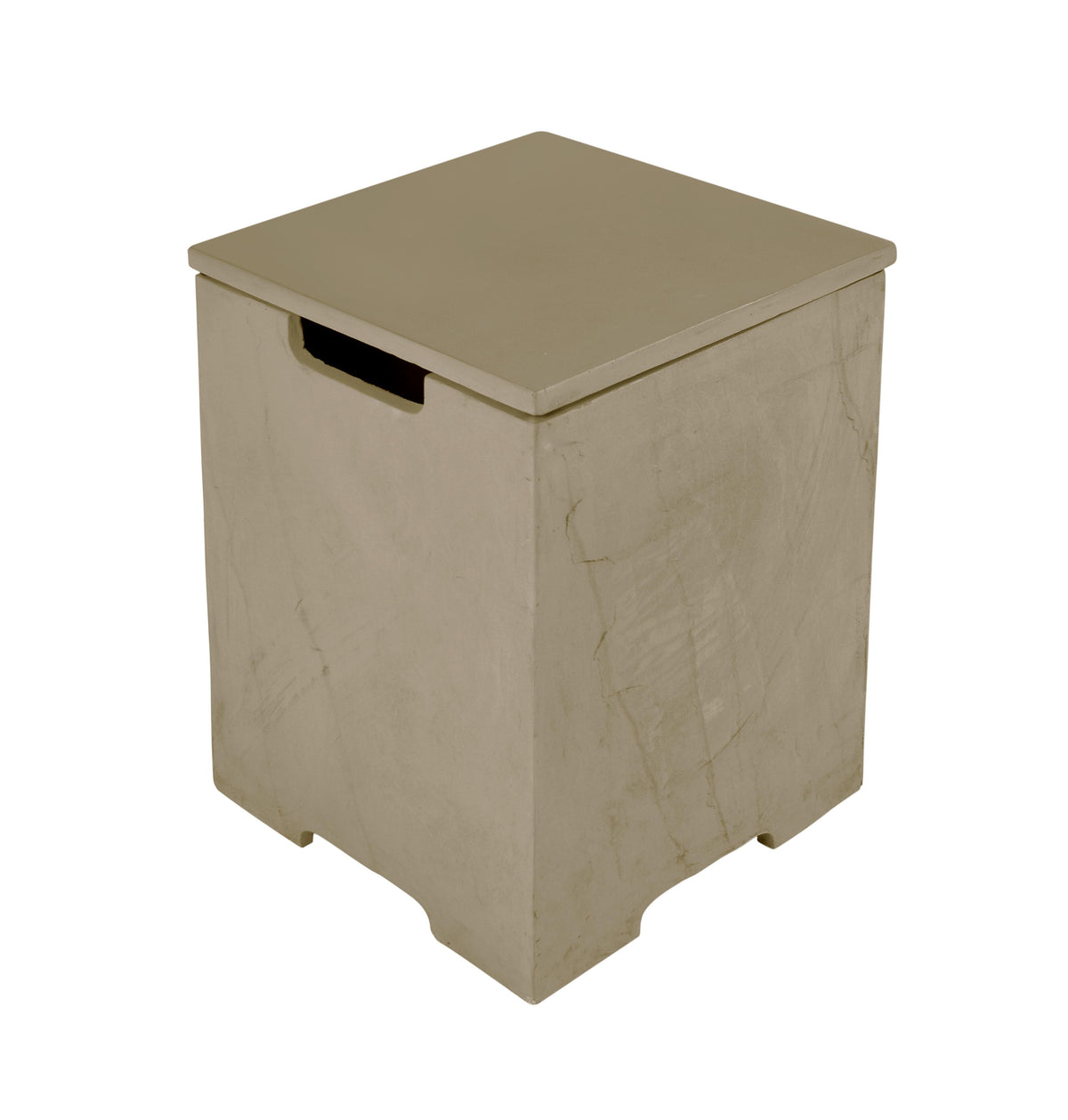 Elementi Plus Yellow Concrete Propane Tank Cover with Removable Top