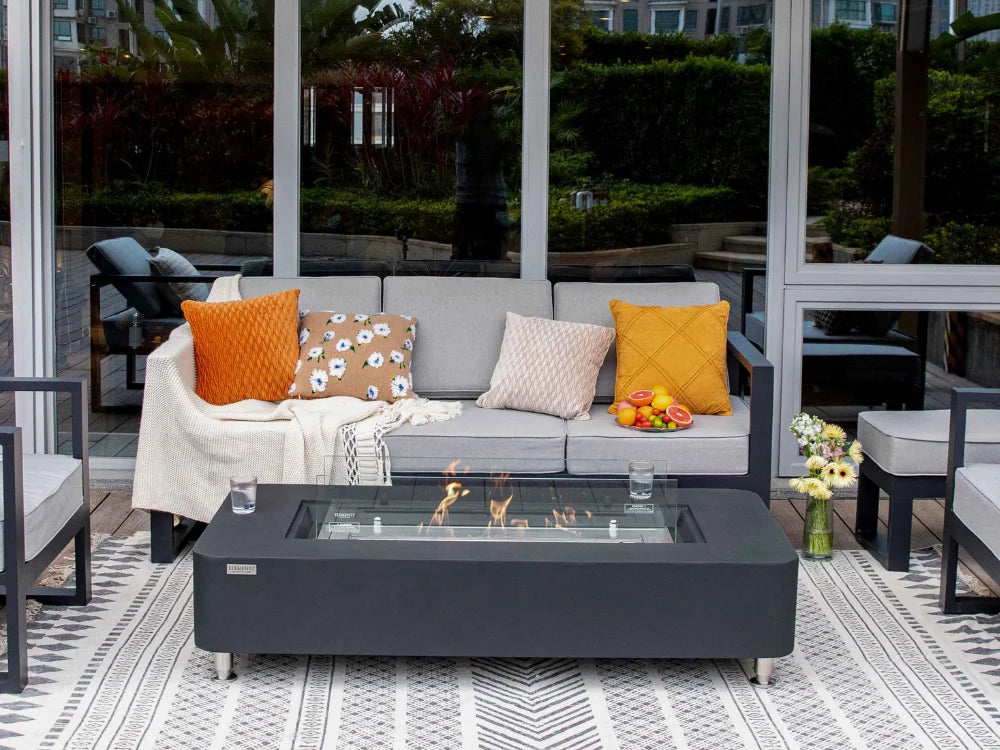 Sydney Concrete Bio-ethanol Fuel Outdoor Fire Pit Table(ECG01)