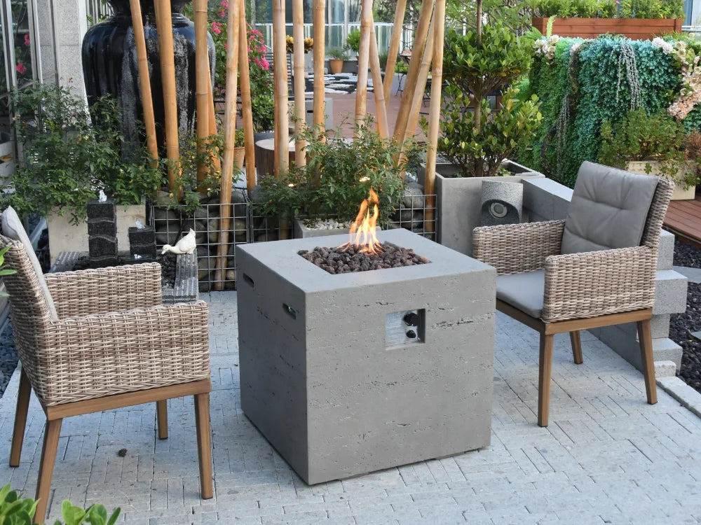 Ellington 27" Propane Concrete Fire Table (OFG302-LP)