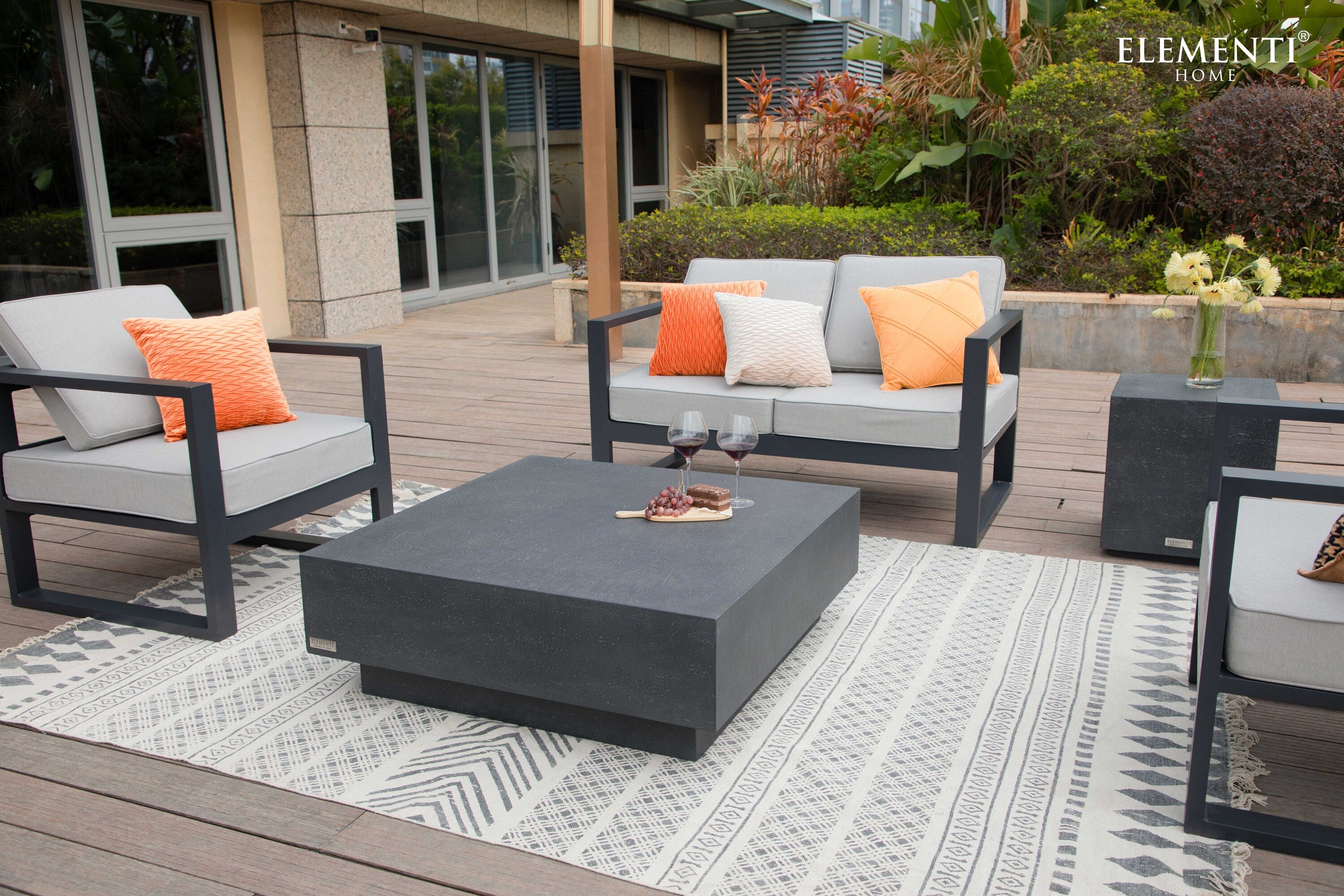 Tevere 40" Concrete Coffee Table (FCG01)