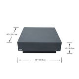 Tevere 40" Concrete Coffee Table (FCG01)