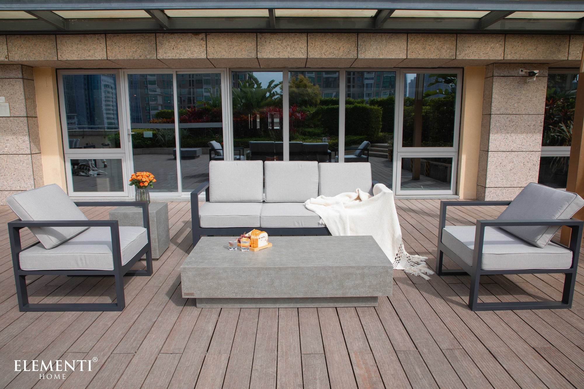 Tevere 60" Concrete Coffee Table (FCG03)
