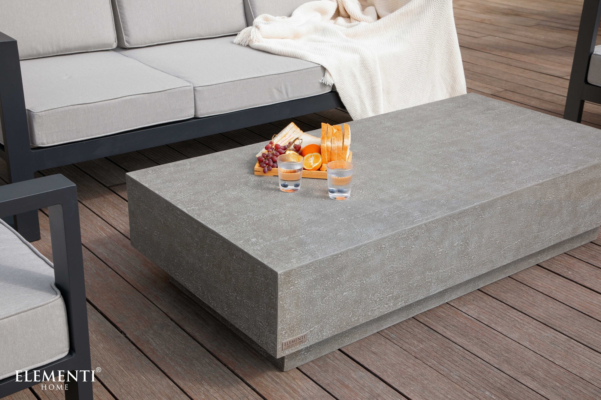 Tevere 60" Concrete Coffee Table (FCG03)
