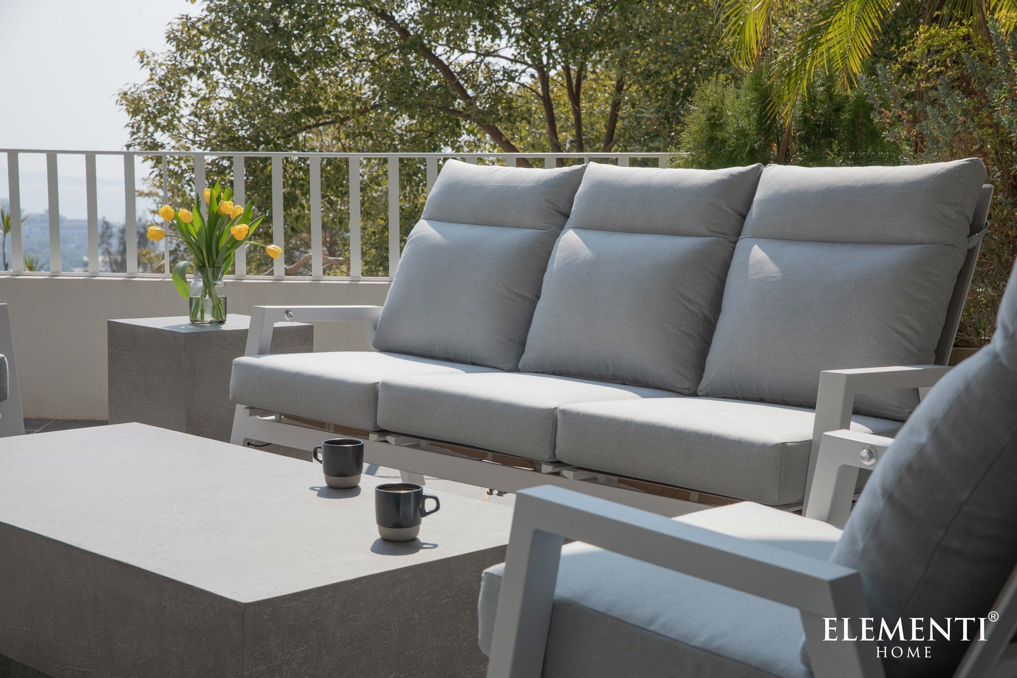 Tevere 60" Concrete Coffee Table (FCG03)
