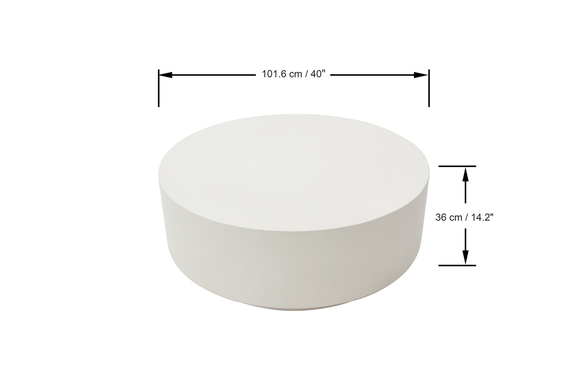 Rome 40" Concrete Coffee Table (FCG07)
