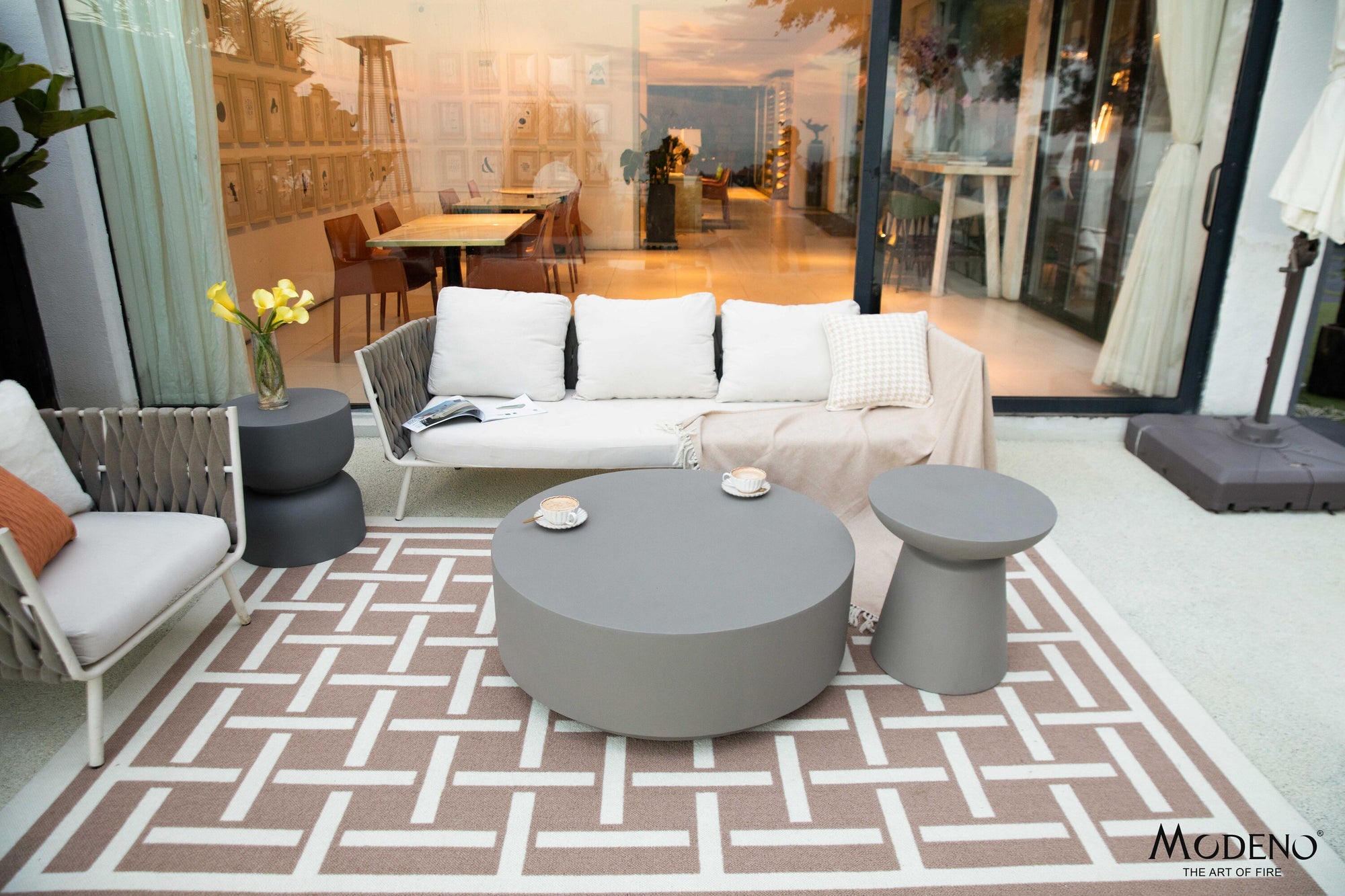 Rome 40" Concrete Coffee Table (FCG07)