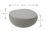 Ikaria 42" Concrete Coffee Table (FCG09)