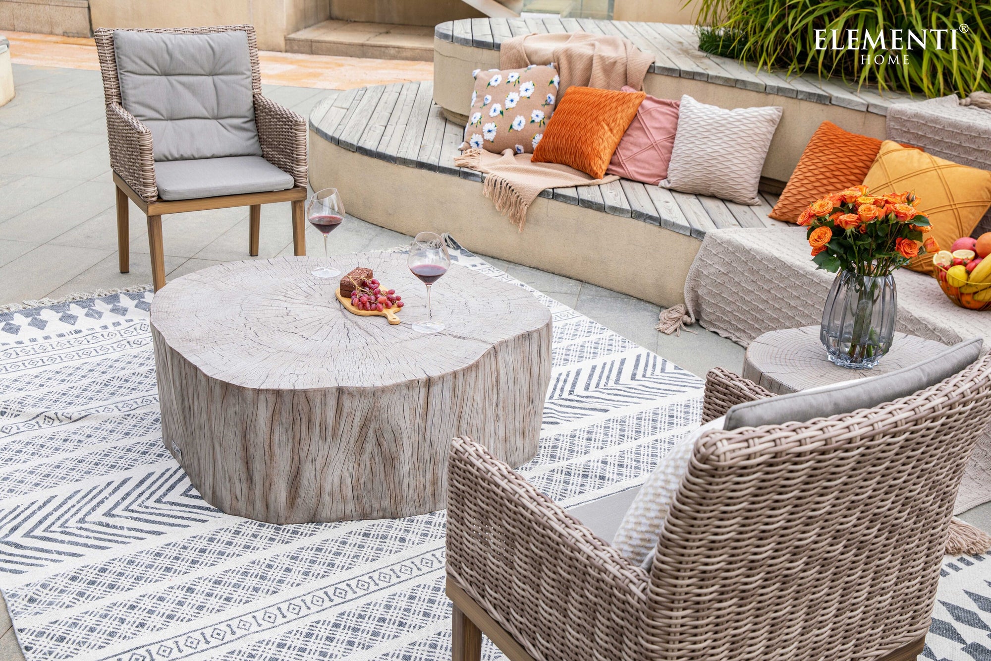 Daintree 42" Concrete Coffee Table (FCG11)