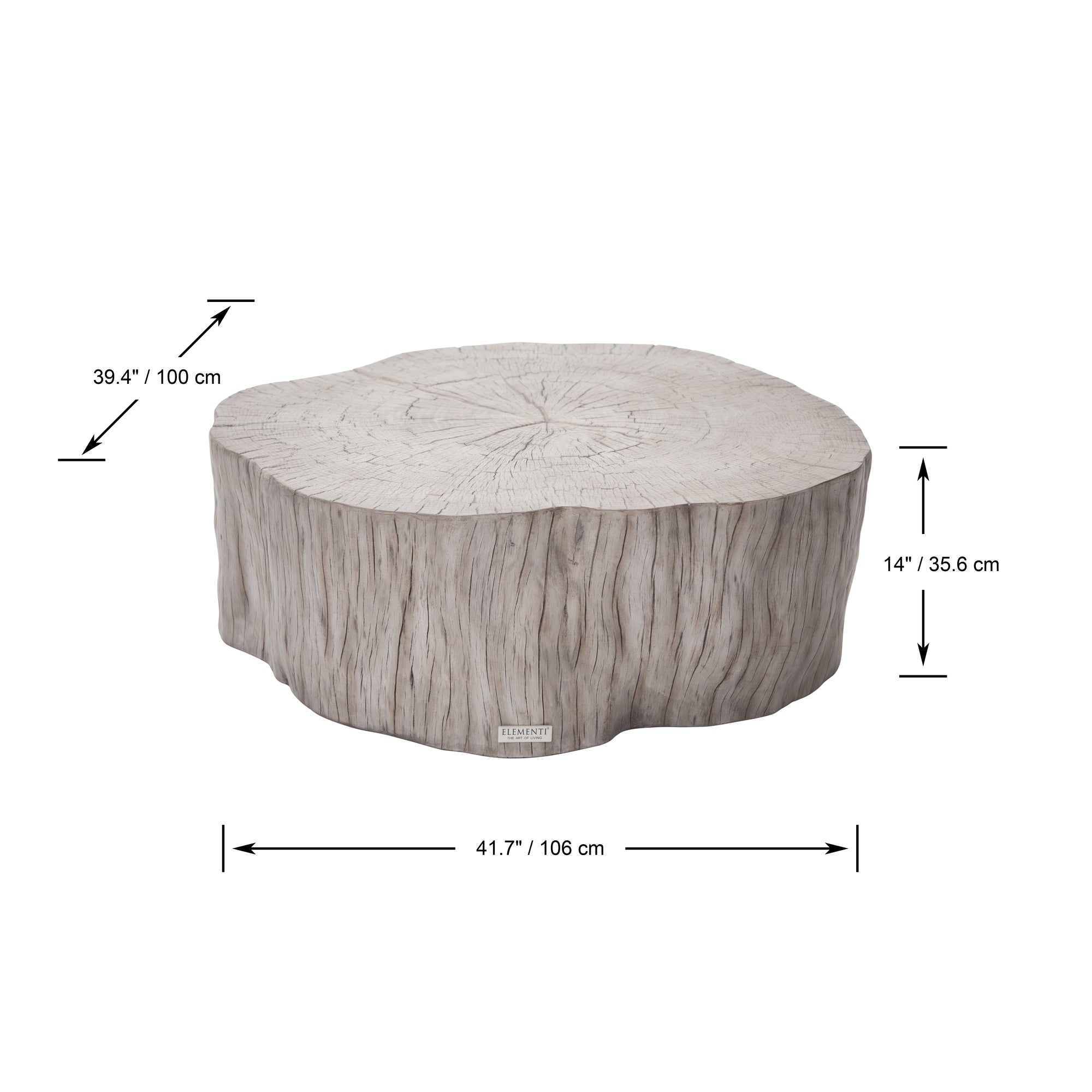 Daintree 42" Concrete Coffee Table (FCG11)
