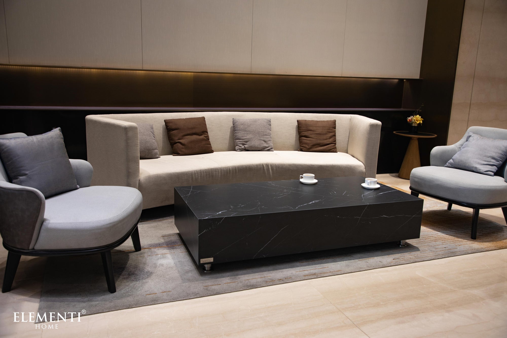 +Sofia Marble Porcelain Coffee Table (FCP-BB)