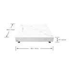 +Bianco Marble Porcelain Coffee Table (FCP-BW)