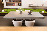 Malaga Concrete Dining Table w/ Manchurian Ash Legs (FDM-SG)