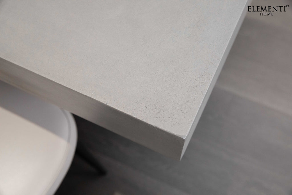 Malaga Concrete Dining Table w/ Manchurian Ash Legs (FDM-SG)
