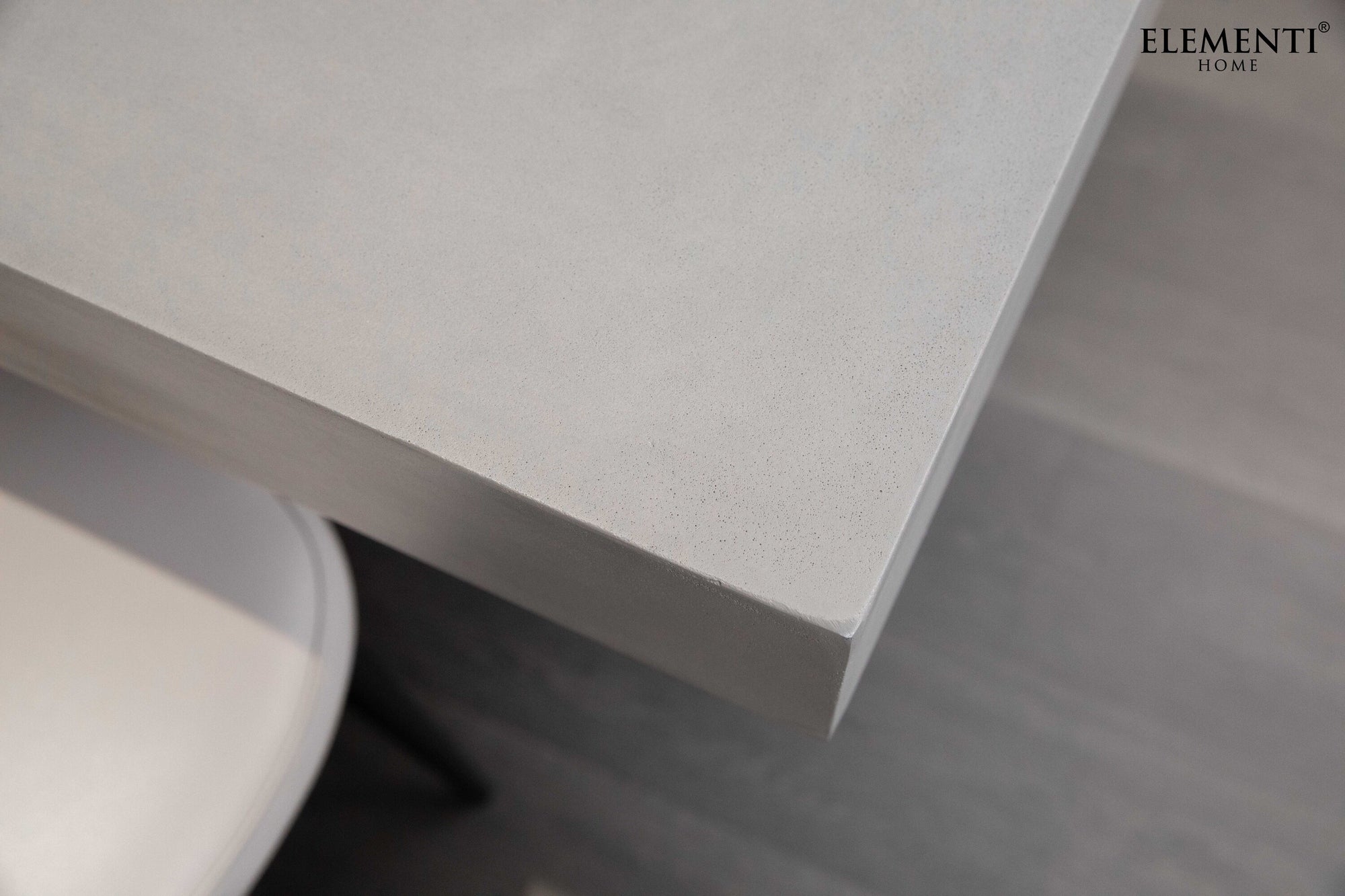 Malaga Concrete Dining Table w/ Manchurian Ash Legs (FDM-SG)