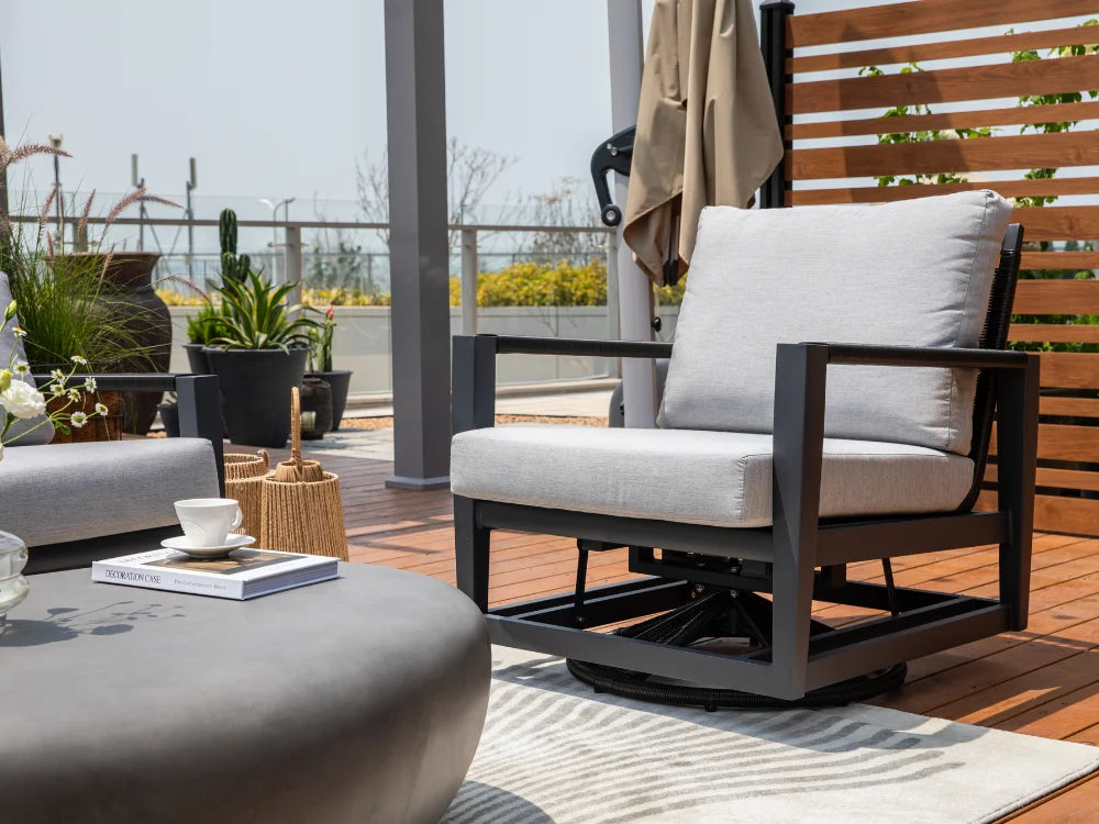 Laguna Outdoor Aluminum Swivel Chair with Sunbrella® Cushions (OS2506W)