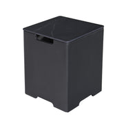 Marble Dark Gray Porcelain Tank Cover with Removable Top