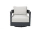 Monaco Powder-Coated Aluminum Patio Swivel Chair - Canvas Canvas Chair with Sunbrella® Cushions(OS2601W-CC)