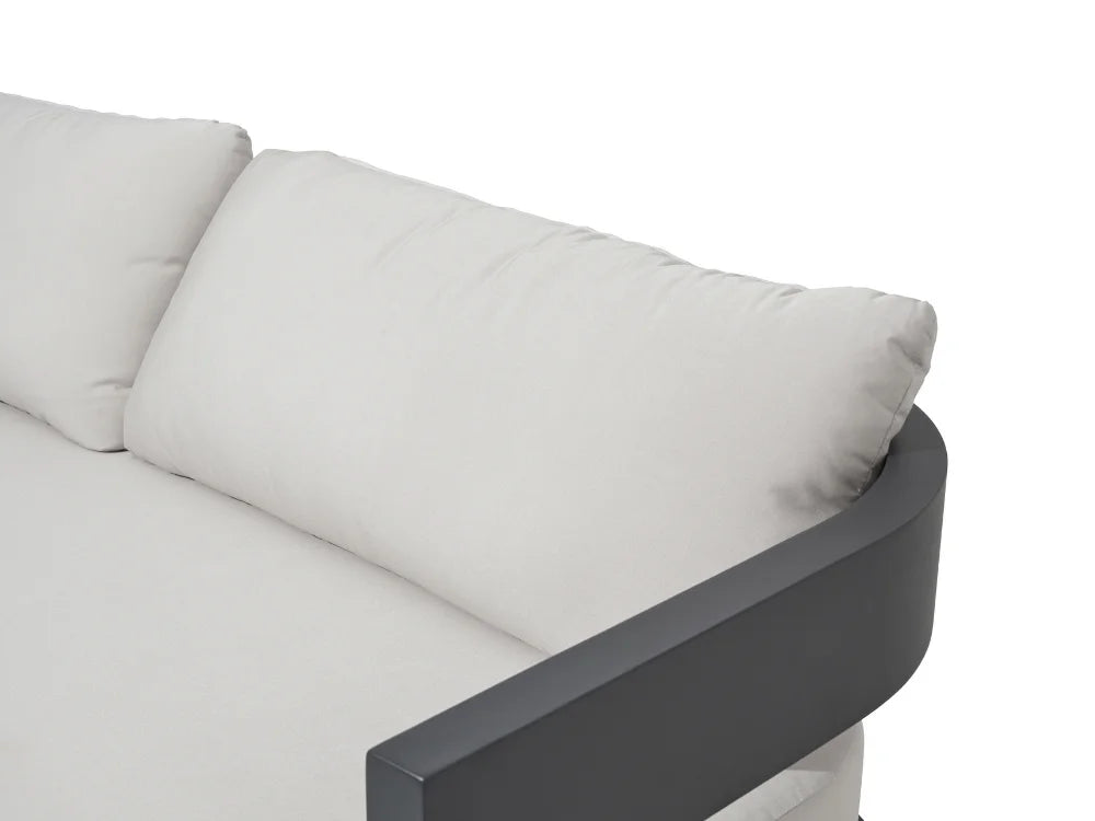 Monaco 80" Powder-Coated Aluminum Patio Sofa with Sunbrella® Cushions(OS2601T-CC)