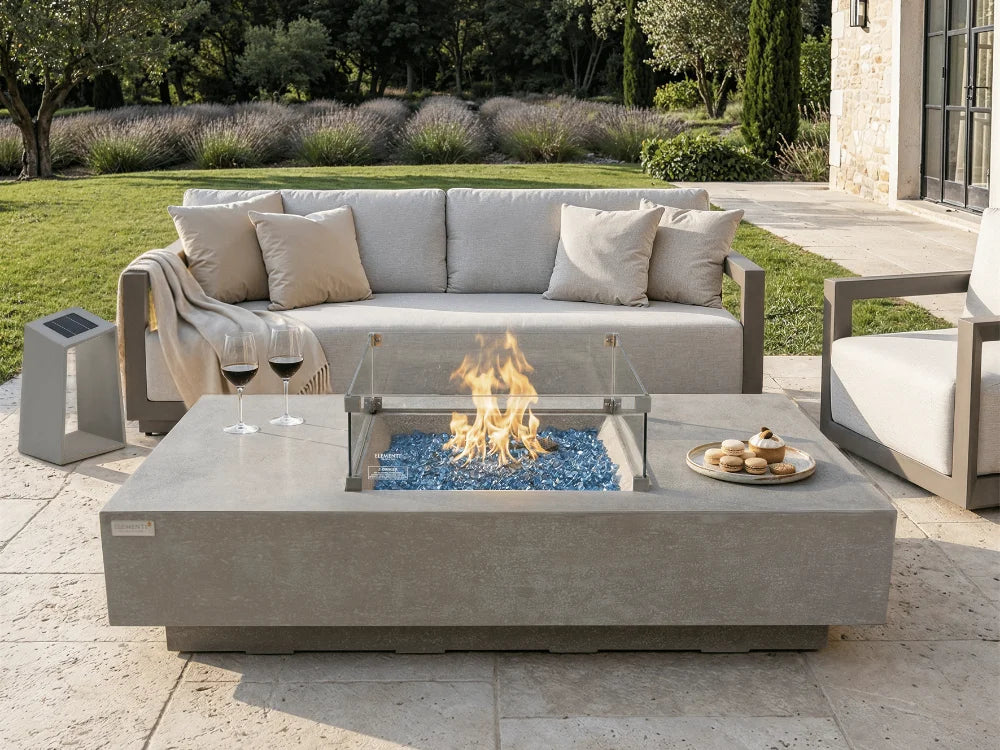 +Monte Carlo 60" Light Gray Sandstone Fire Table (OFG416LG)
