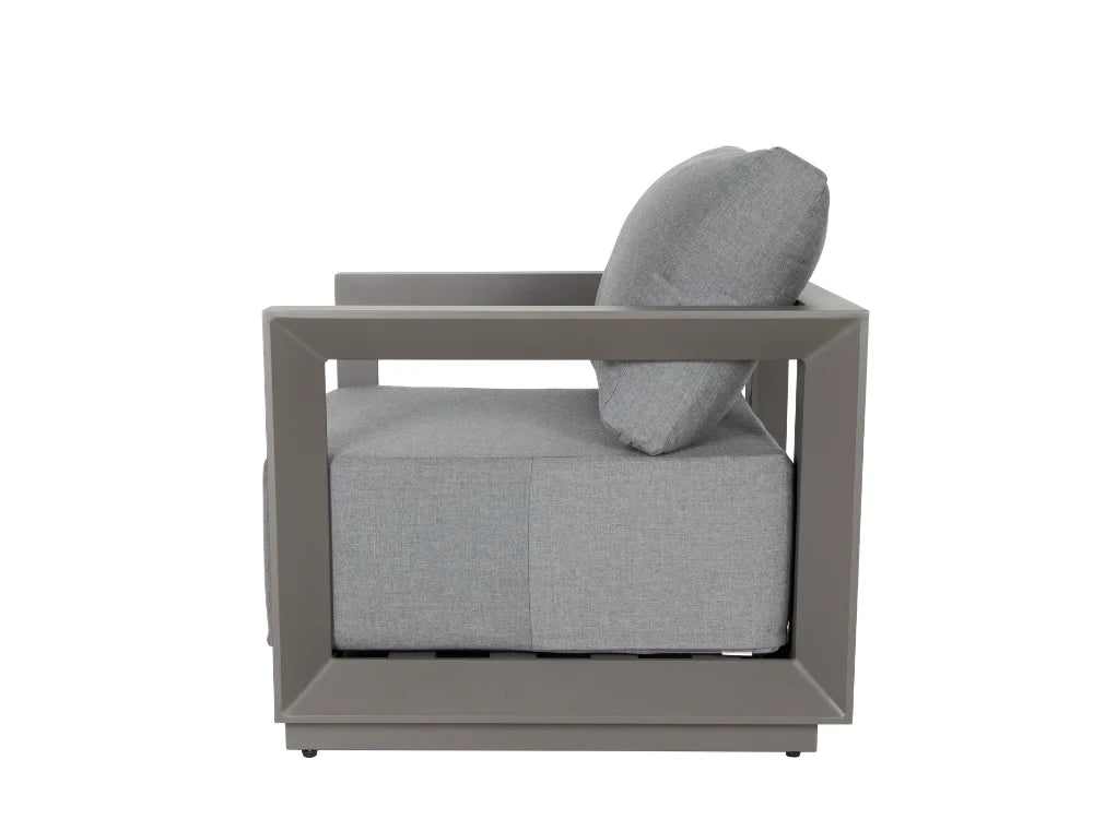 Newport Outdoor Powder-Coated Aluminum Lounge Chair with Sunbrella® Cushions(OS2505S-CS)