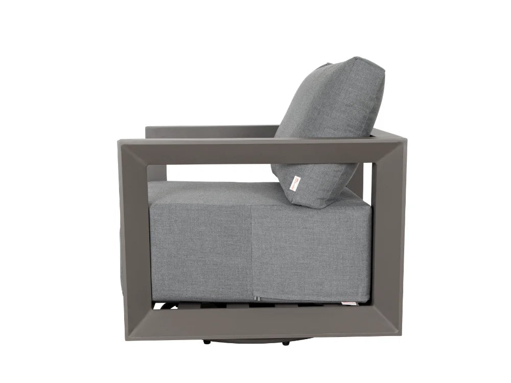 Newport Powder-Coated Aluminum Swivel Chair with Sunbrella® Cushions(OS2505W-CS)