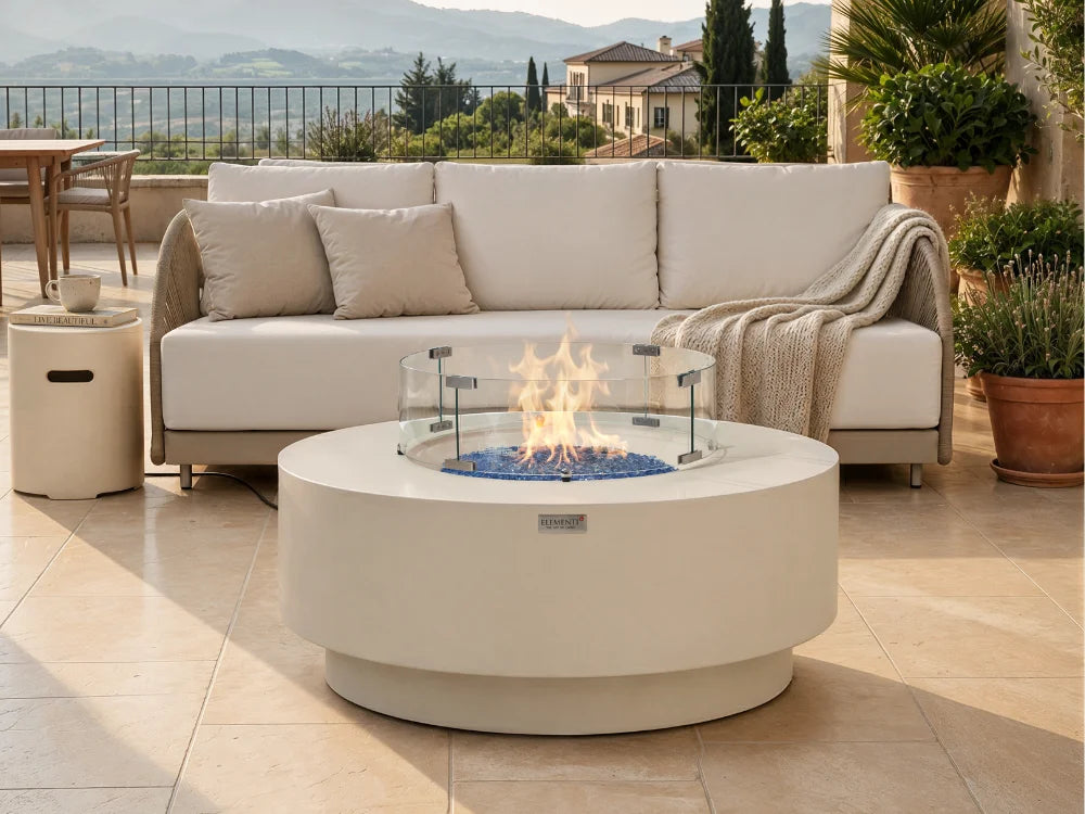 +Nimes & colosseo 41" Sandstone Fire Table (OFG414)