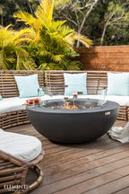 Lunar Bowl 42" Dark Grey Concrete Fire Table (OFG101DG)