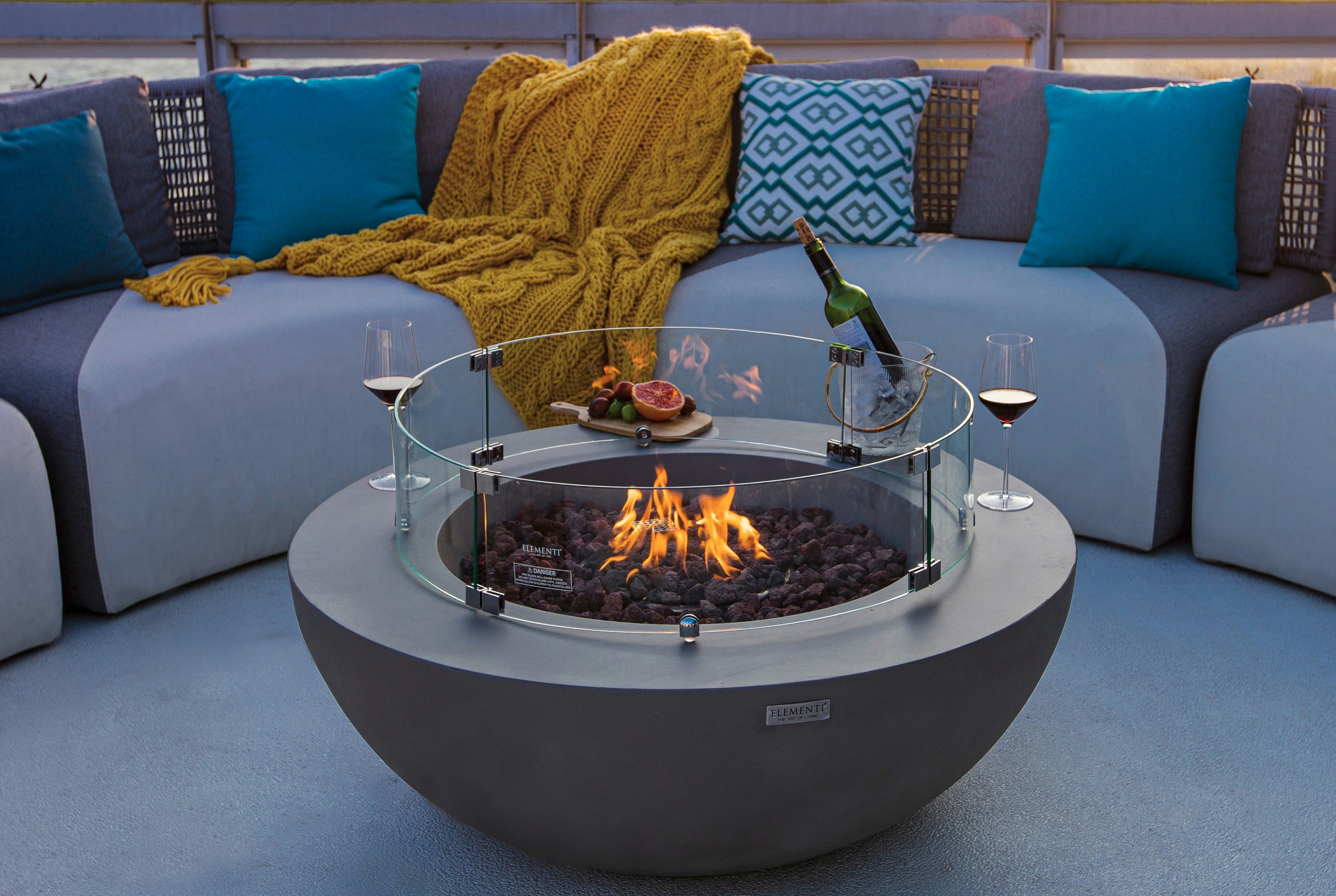 Wind Screen Window Shield for Lunar Fire Bowl (OFG101-WS&OFG147-WS)