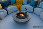 Lunar Bowl 42" Light Grey Concrete Fire Table (OFG101LG)