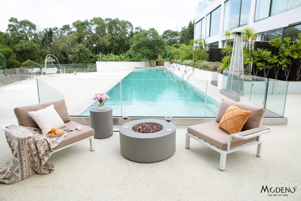 Modeno Tramore 34" Concrete Fire Table (OFG132)