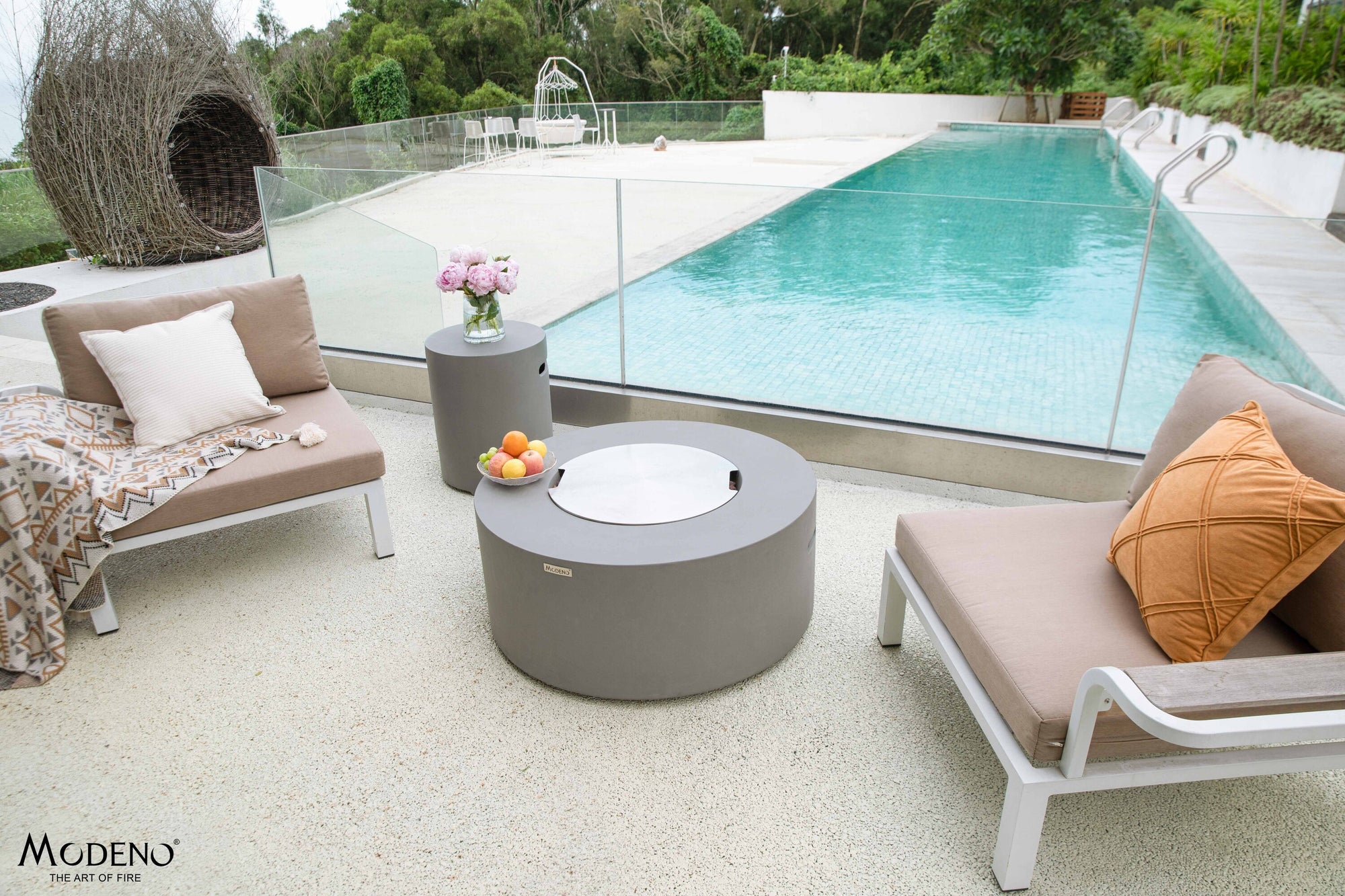 Modeno Tramore 34" Concrete Fire Table (OFG132)