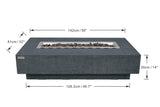 Hampton 56" Dark Grey Concrete Fire Table (OFG139DG)