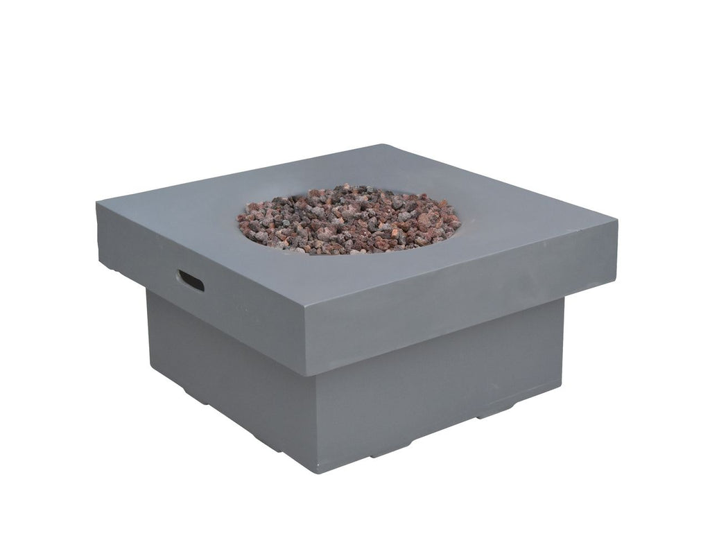Modeno Branford 34" Light Grey Concrete Outdoor Fire Table (OFG141LG)