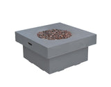 Modeno Branford 34" Light Grey Concrete Outdoor Fire Table (OFG141LG)