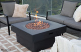 Modeno Branford 34" Black Concrete Outdoor Fire Table (OFG141BK)