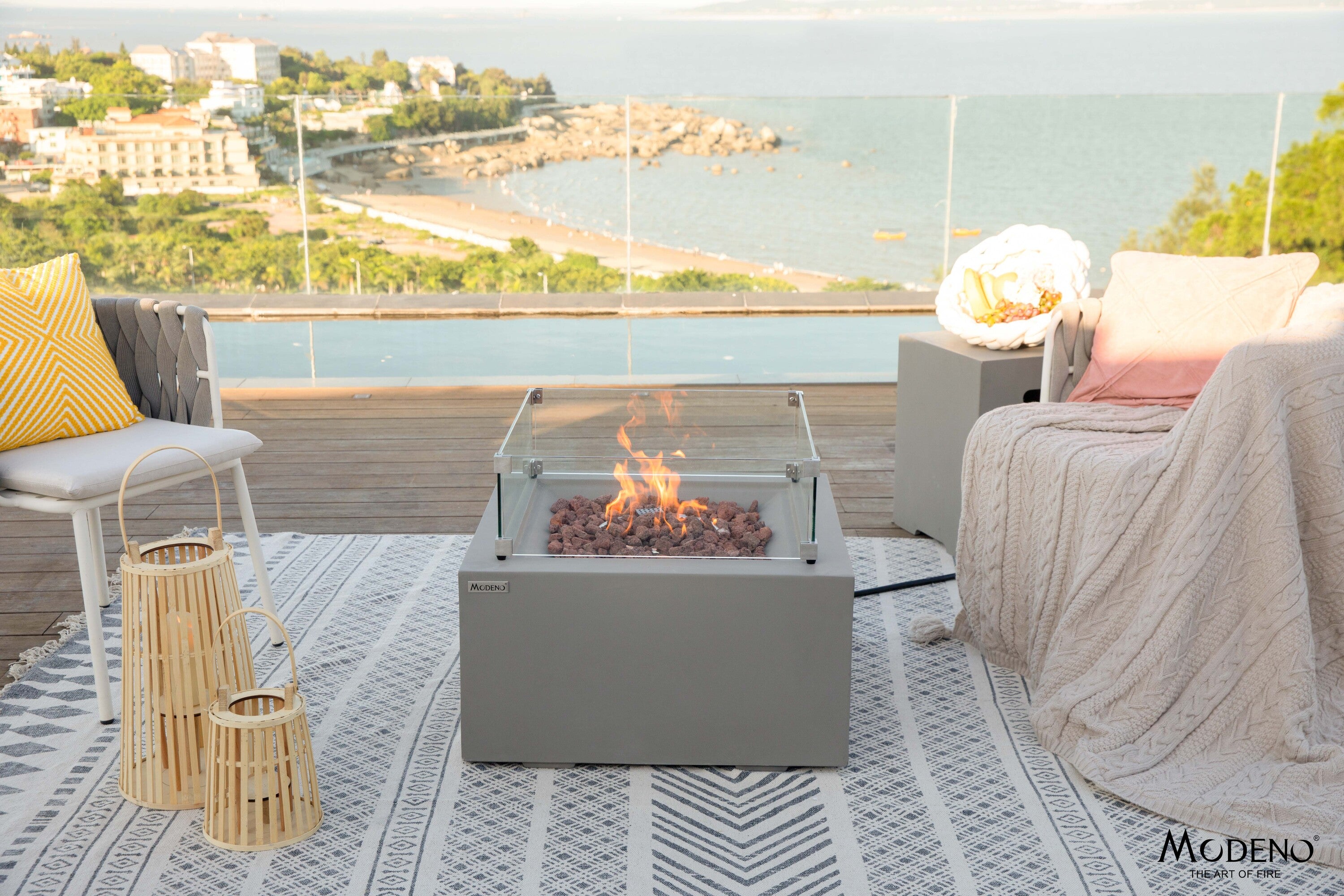 Modeno Ridgefield 27" Concrete Fire Table (OFG150)