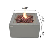 Modeno Ridgefield 27" Concrete Fire Table (OFG150)