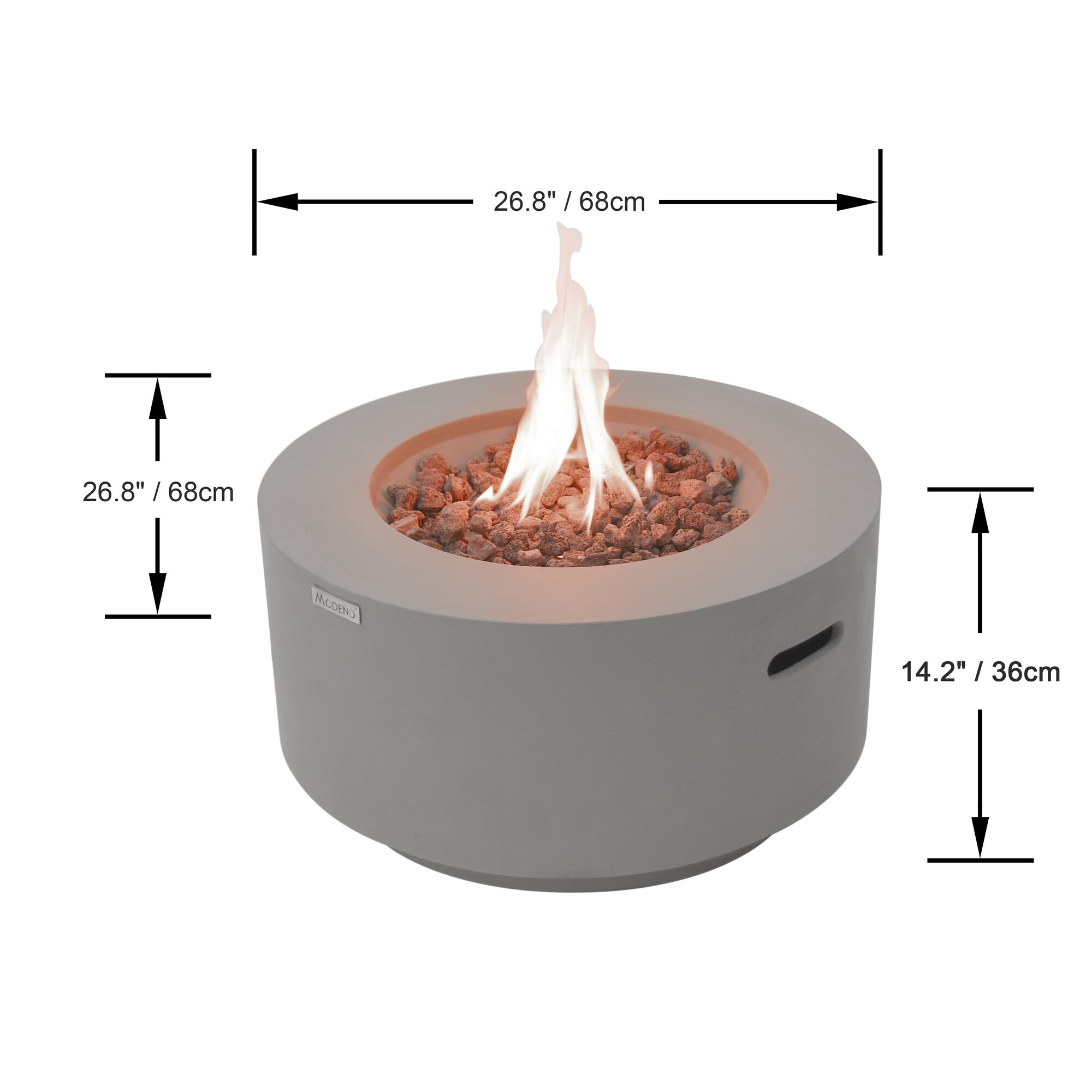 Modeno Waterford 27" Concrete Fire Table (OFG152)
